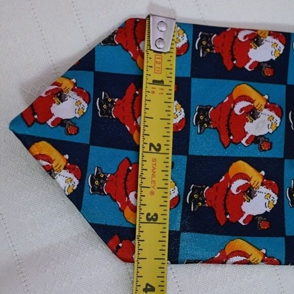 Funtyme Christmas Santa Print Neck Tie 54 Long - Picture 6 of 7